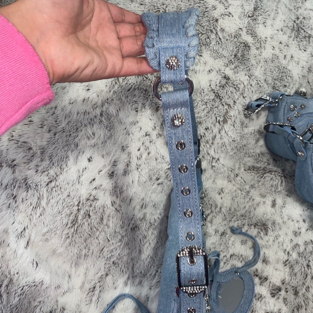 Denim shoulder bag - Picture 2 of 3